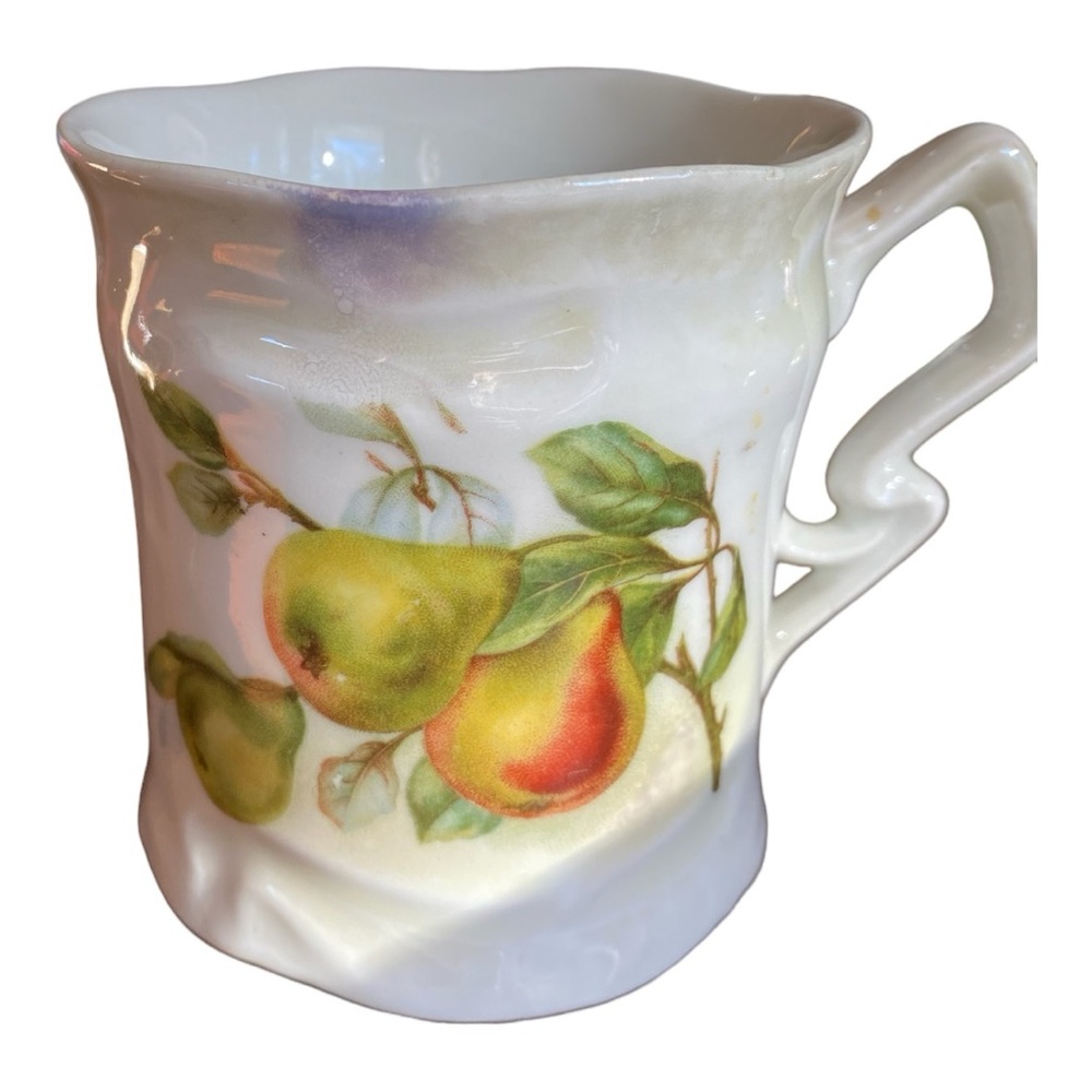 Antique Johann Seltmann Vohenstrauss Bavaria Pear Porcelain Mug 1911-1932